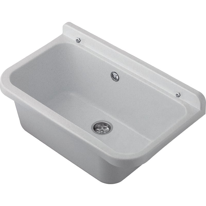 Pilozzo mural 55 en pp avec grille - Couleur : marbre blanc