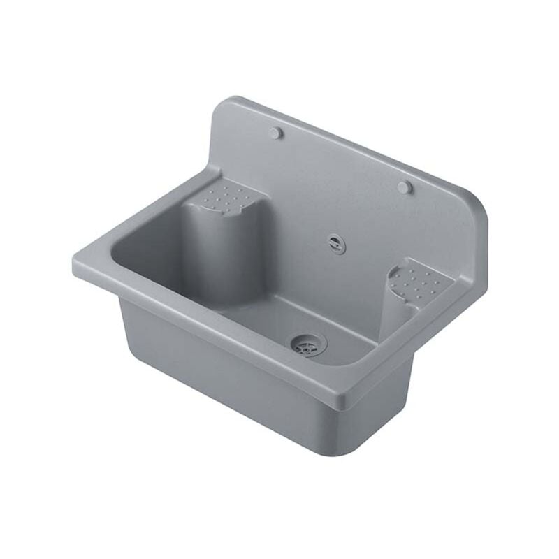 Styletech - Pilozzo Mural maxi 55x37 avec bride murale et grille - Couleur : gris pierre