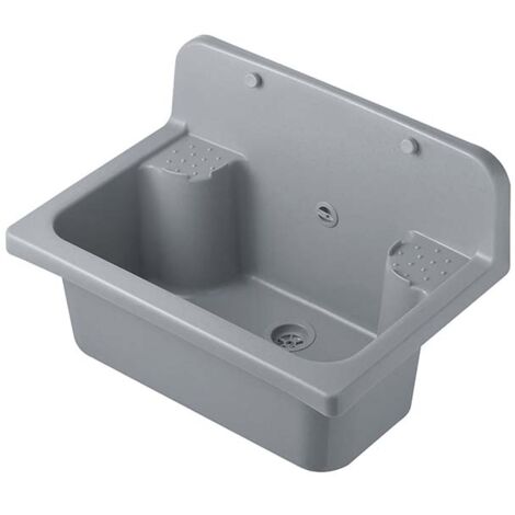 Pilozzo MAXI 55x37 con flangia a muro e griglia - Colore: GRIGIO PIETRA