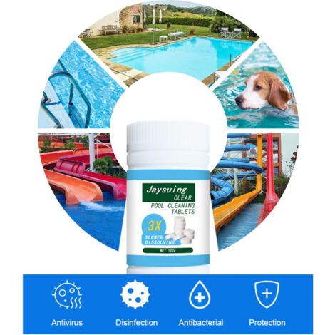 Pilules Effervescentes pour Piscine Nettoyage Efficace Anti-Taches 100g-AUTRES
