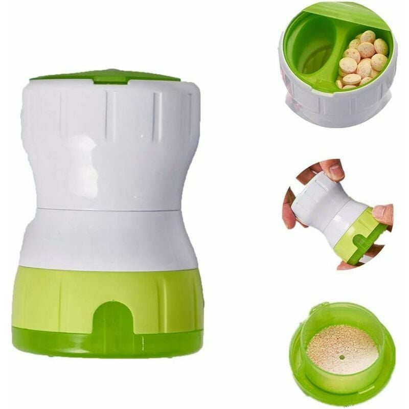 Pilulier coupe-comprimés pour mise à niveau (vert)