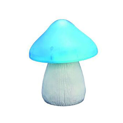 [Pilz-Gartenlampe] + [ManoMano] + [SK123] + [Solar IP65] – Pilzförmige Solar-Gartenlampe aus Kunstharz, IP65, 12,5 cm, 1 Stück