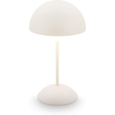 Pilzförmige Schlafzimmerlampe mit USB-Ladefunktion, schlichtes Retro-LED-Nachtlicht, Dekoration, Geschenk, Touch-Schreibtischlampe, weiß