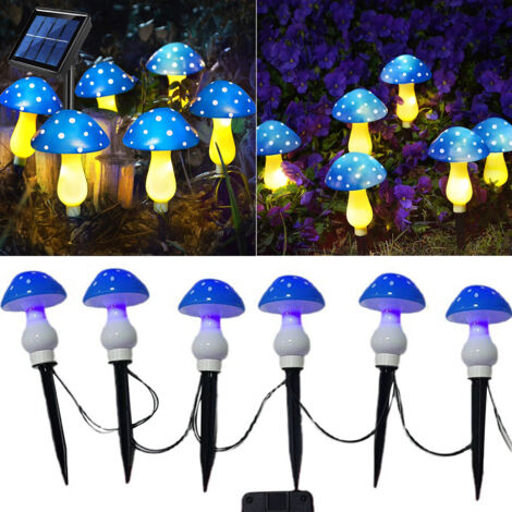 Pilzförmige Solarleuchten für Garten und dekorative Außenwege