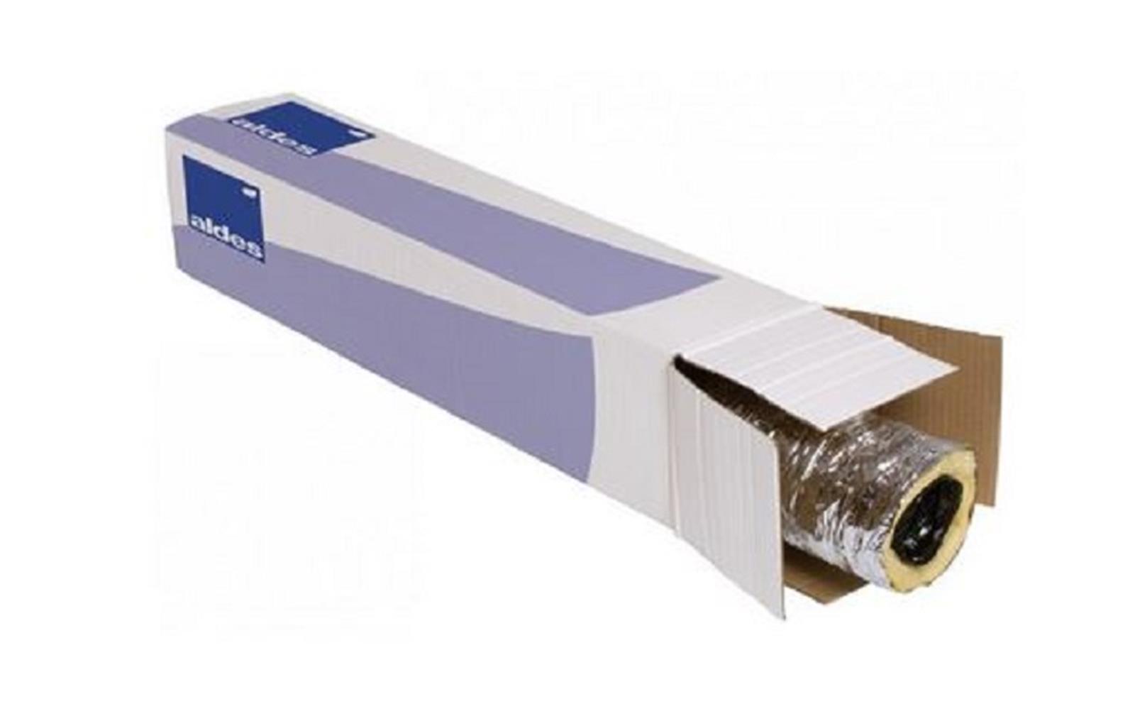 Gaine Isolée 80 Pour Air Chaud Carton Algaine isolée (12m) - Carton Algaine - Longueur : 12 m - Diamètre 80 mm