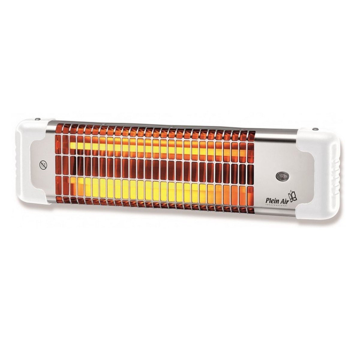 Radiateur Soufflant Mural Salle De Bain Avec Minuterie Noirot Reglette infrarouge Quartz 1200W PLEIN AIR chauffage mural Electrique inclinable 600W-1200W