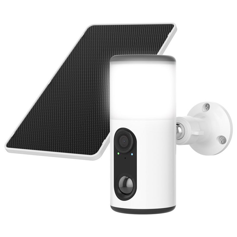Telecamera WiFi Esterna 2K A Batteria Con Pannello Solare – Visione Notturna A Colori, PIR, Audio Bidirezionale