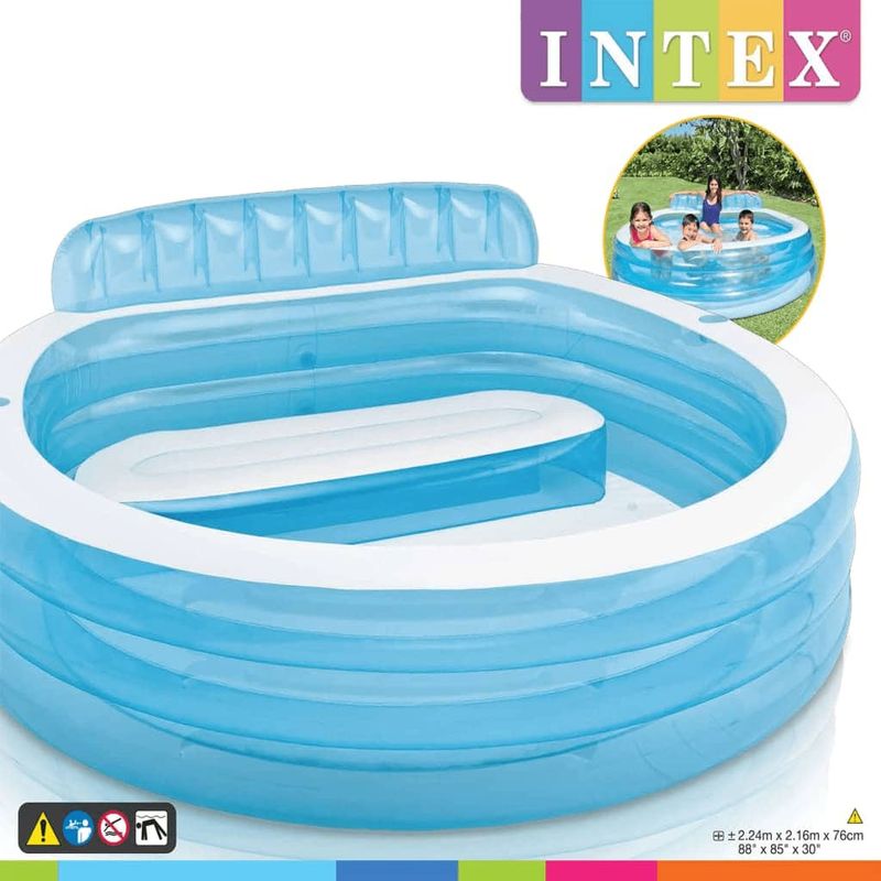 F Fityle Piscine Gonflable Bébé – PVC Durable 87x87x26 Cm, Plage Intérieur/Extérieur