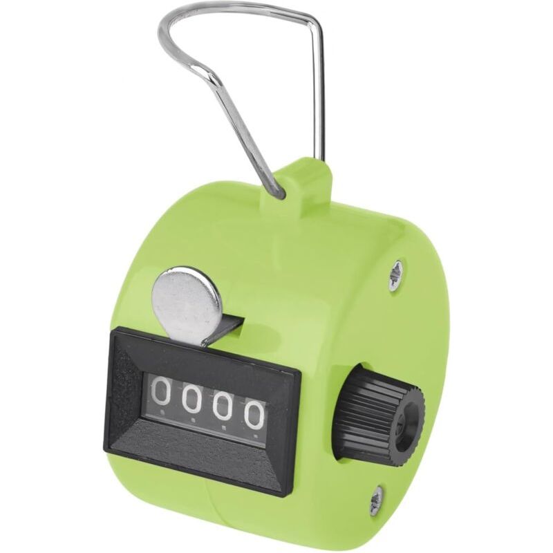 Compteur Mécanique 4 Chiffres NC - Clicker à Main Pour Sport, Événements, Métal Argenté