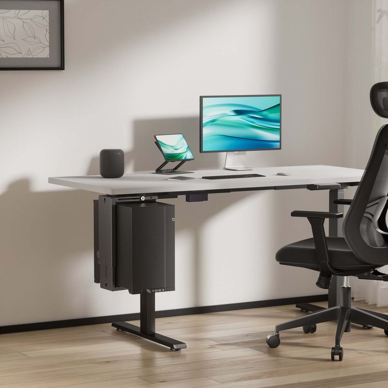 EUREKA ERGONOMIC Tour d'ordinateur de Bureau ATX,Support Tour PC,Support de Chariot Mobile réglable avec roulettes verrouillables - Informatique EUREKA ERGONOMIC Tour d'ordinateur de Bureau ATX,Support Tour PC,Support de Chariot Mobile réglable avec roulettes verrouillables - Informatique