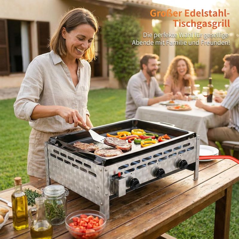 Gasgrill Gastrobräter 2-flammig Test