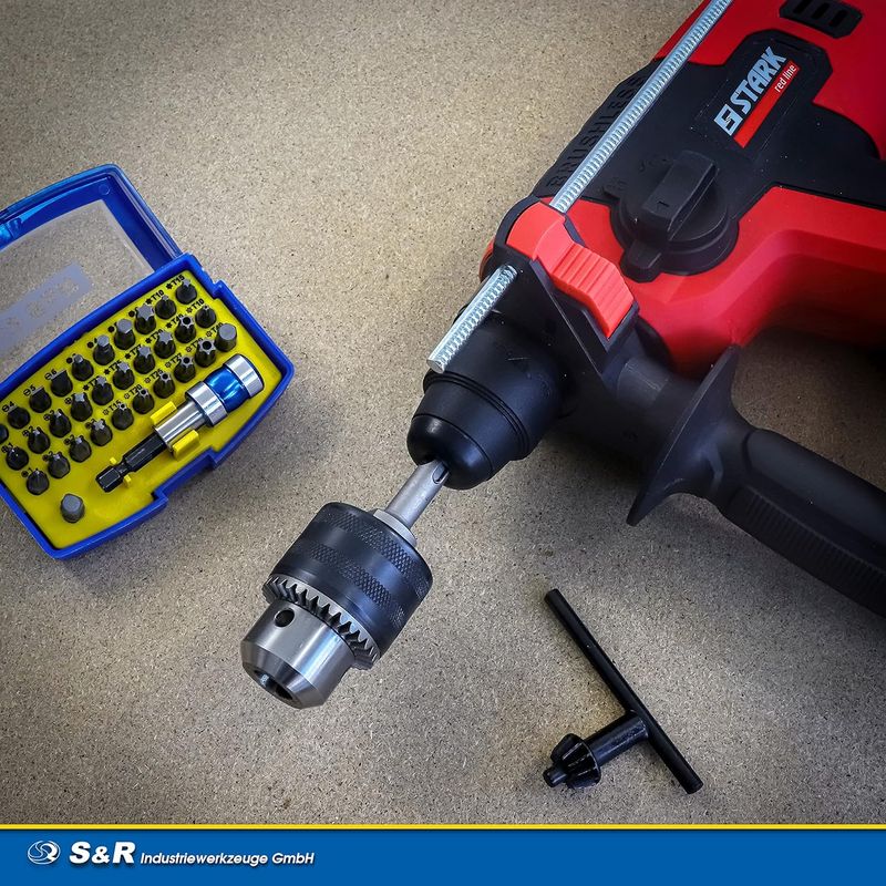 Keyless Drill Chuck For Milwaukee – 1/2"-20UNF Mount, 1.5-13mm Self-Tightening, Includes 3/8" SDS-Plus, 1/4" Hex & 1/2" Impact Adapters