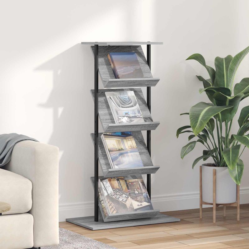 VidaXL Porte-revue Doré 35 x 15 x 45 cm Acier - Maison
