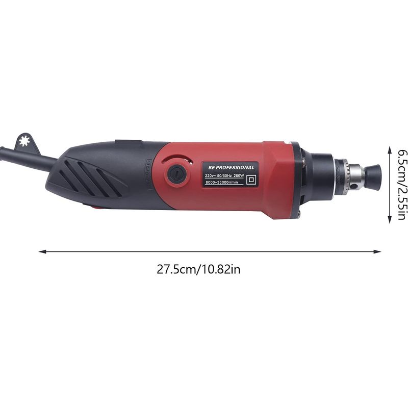 Outil Rotatif Multifonction Ginour Outil Rotatif 170W Mini Meuleuse Perceuse 7 Vitesses Réglable
