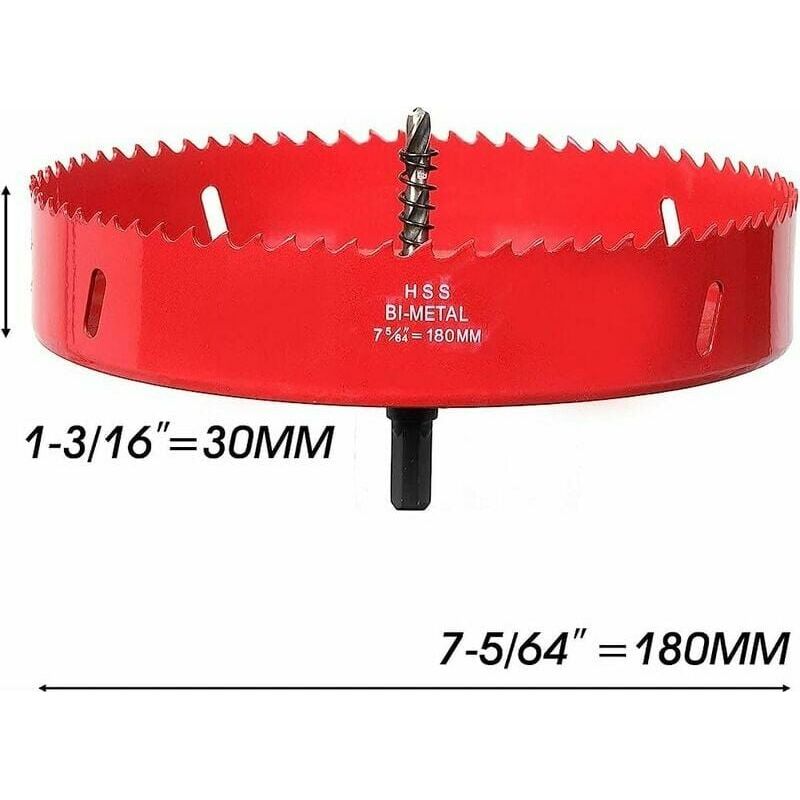 Volkers 102 Mm Lochsäge BiM HSS – 5/8x18UNF, Für Holz, Metall, Rigips, Stahl & PVC, Bohrtiefe 39 Mm