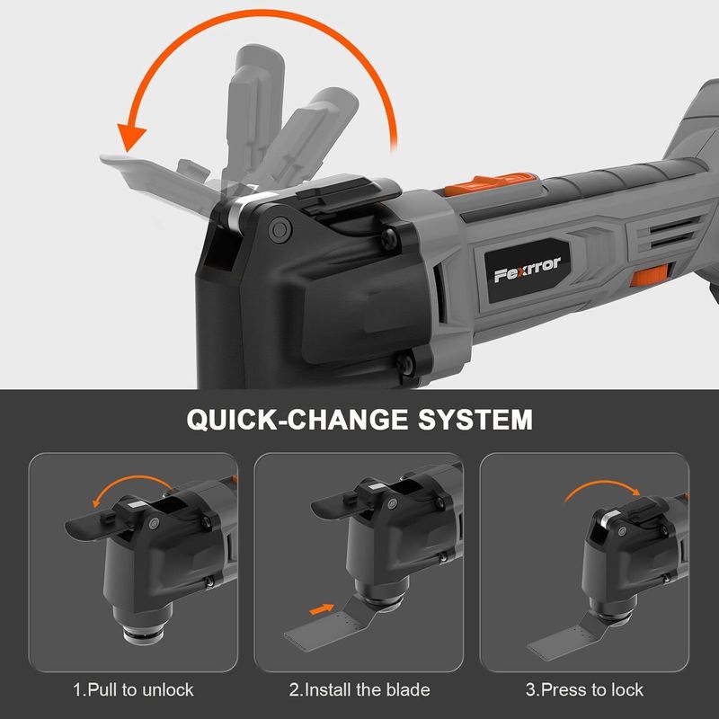 Scie Oscillante Sans Fil 20V Avec Batterie Et Chargeur – Fex115, La Liberté !