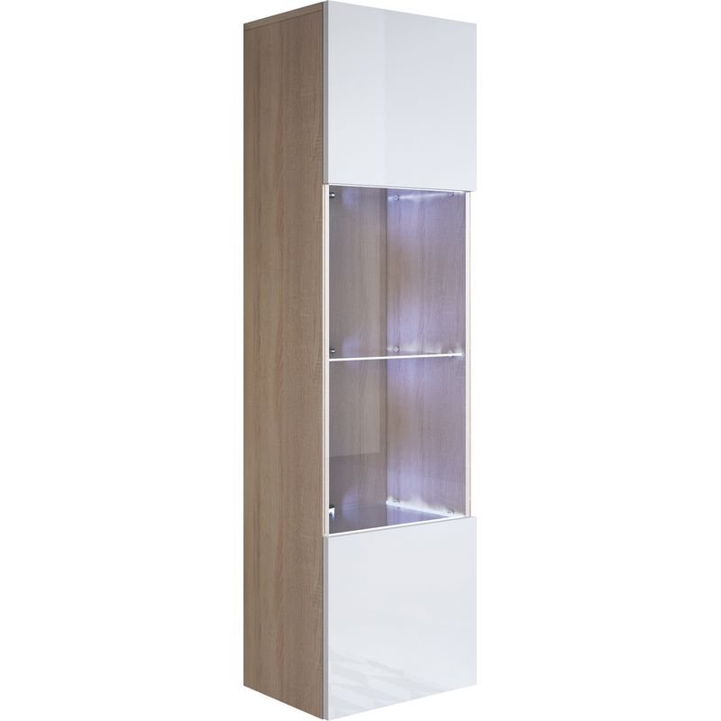 Genérico Vitrina de Madera para coleccionistas con 90 Compartimentos 50,5x4,5x79 cm,Mobiliario,Estanterías,Estantes y estanterías,Marrón,4017379