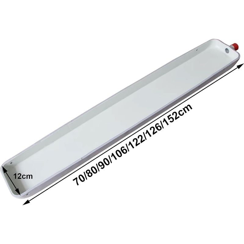 Bac de récupération de condensat en acier inoxydable - Kit d'écoulement universel pour climatisation avec tuyau d'évacuation - Convient pour unité extérieure de climatisation séparée (Taille : 1-2P