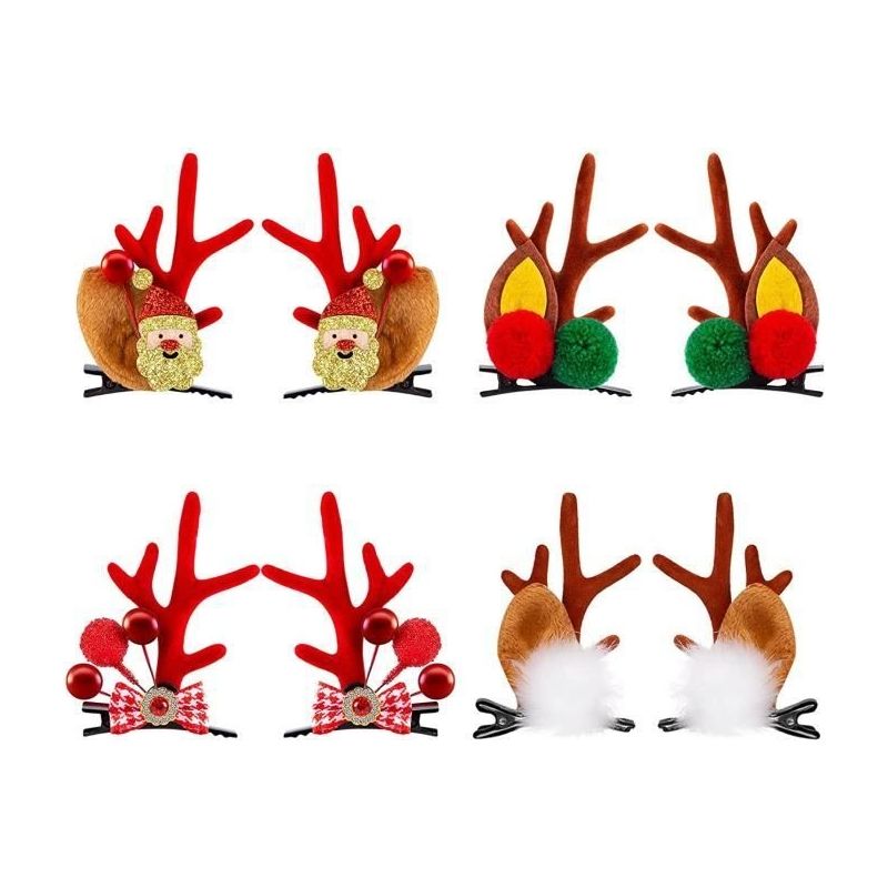 Vinabo Lot de 8 Pinces à Cheveux, Pinces Cheveux Femme, Pinces à Cheveux avec Couleur Différent