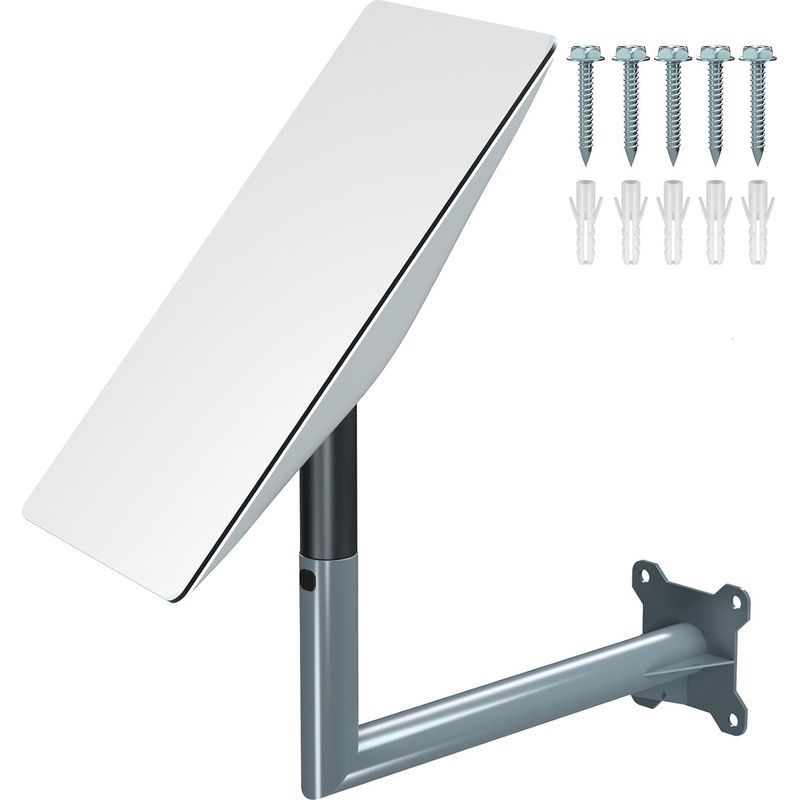 Supporto A Parete Telescopico Per Starlink – Kit In Alluminio Regolabile Da 50 A 80 Cm, Con Protezione Cavi E Adattatore A Sgancio Rapido - 4