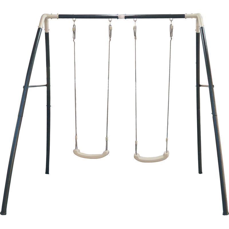 Alice's Garden – Siège De Balançoire En Plastique Soufflé – Pour Portique 2 à 2,5 M – Cordage Réglable, Vert Pomme – Assise Confortable