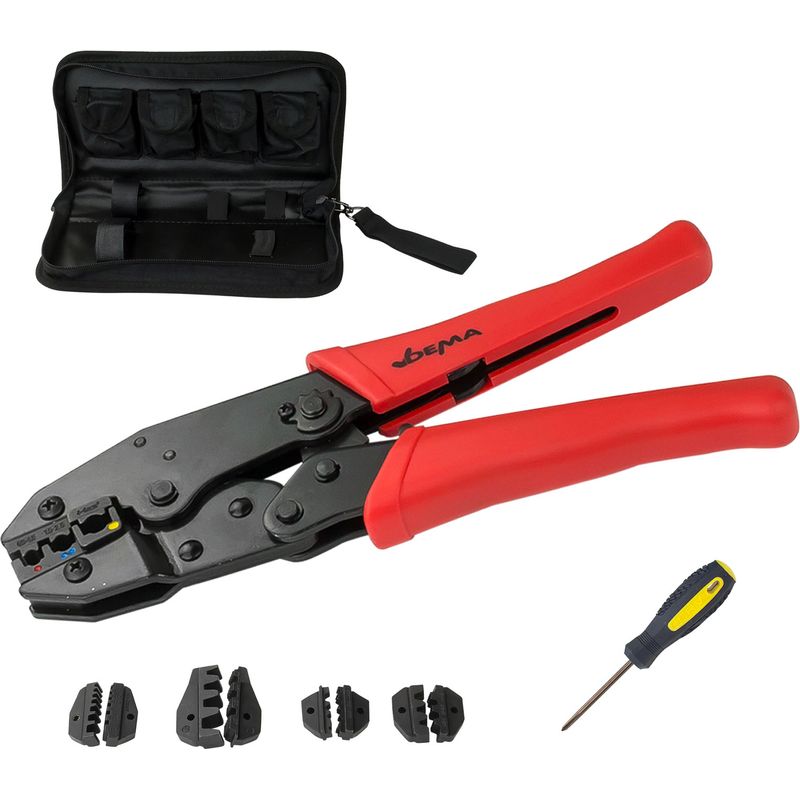280-teiliges Kabel-Klemmen-Set Mit Ratsche-Crimpzan Produktbild-Vorschau 2