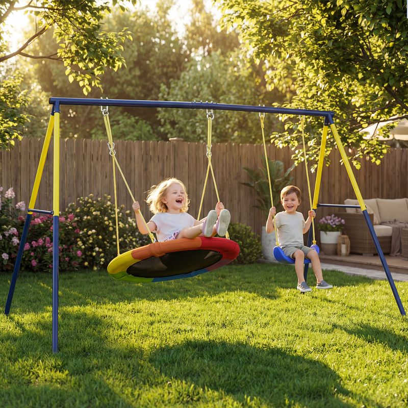 DOLITY Siège de Balançoire pour Enfants, Planche Courbée, Arbre, Siège de Balançoire pour Garçons et Filles, Orange DOLITY Siège de Balançoire pour Enfants, Planche Courbée, Arbre, Siège de Balançoire pour Garçons et Filles, Orange