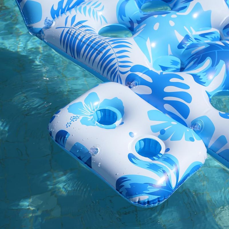 Lot De 10 Flotteurs Gonflables Pour Boissons – Porte-Gobelets PVC Pour Piscine – Support Canettes Et Tasses, Déco Sympa