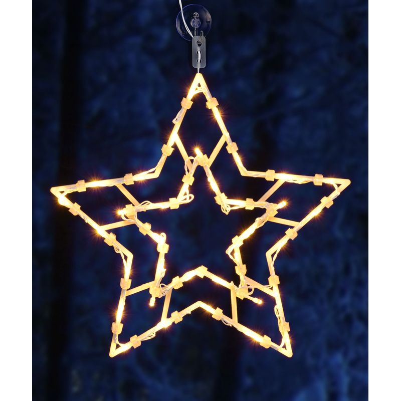 XXL LED Weihnachts Fenster Silhouette - Stern