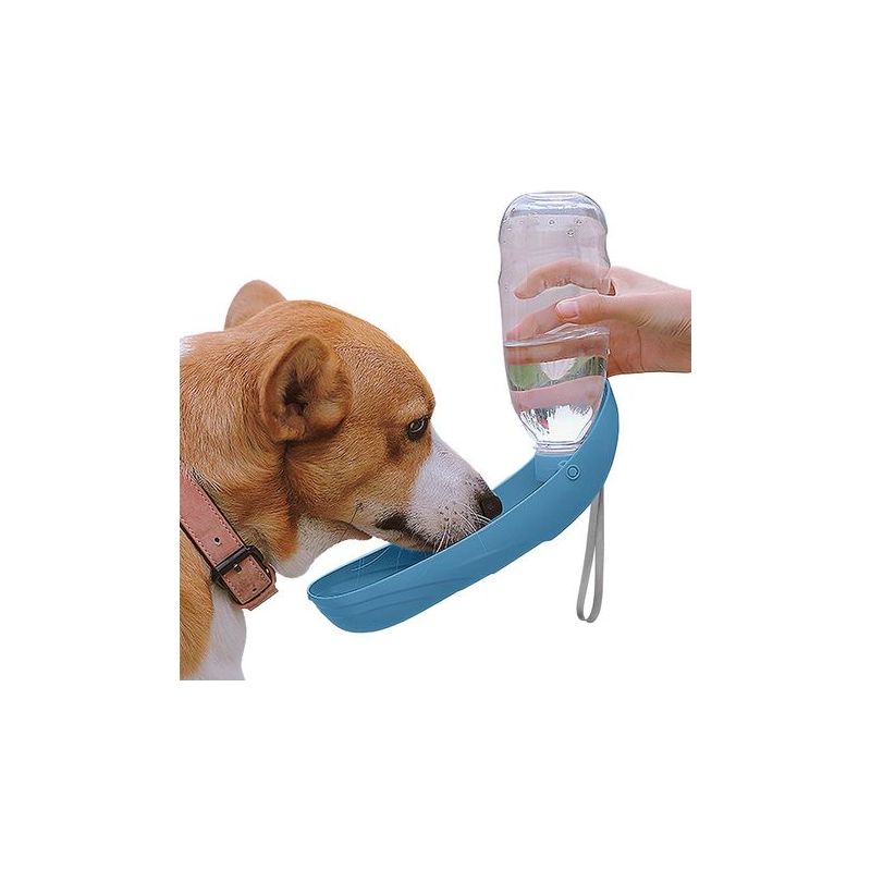 Dog Water Bottle, 550ml Portable Water Dispenser for Dogs and Cats