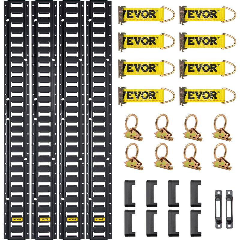 VEVOR Zurrschienen 34 Stk. Airlineschienen, Silber Transportschiene 454 Kg Max Tragfahigkeit Ankerschiene 152 M Schienenlange Stabchenzurrschiene Zur Ladungssicherung Fur Anhanger Und Wohnmobile 81846810 VEVOR Zurrschienen 34 Stk. Airlineschienen, Silber Transportschiene 454 Kg Max Tragfahigkeit Ankerschiene 152 M Schienenlange Stabchenzurrschiene Zur Ladungssicherung Fur Anhanger Und Wohnmobile 81846810
