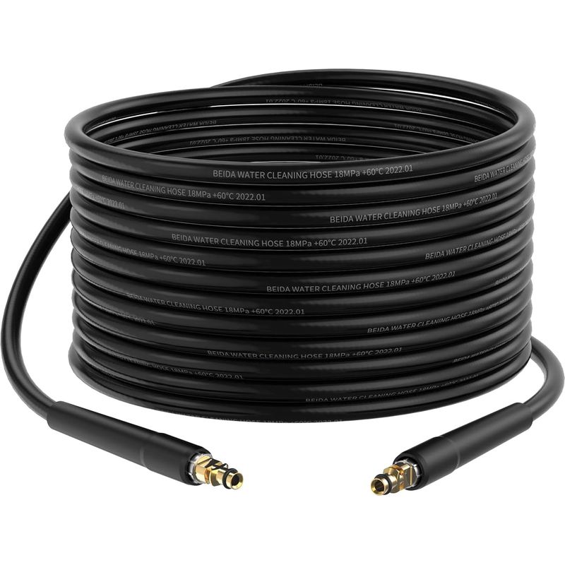 Hochdruckreinigerschlauch, 10 m Verlängerungsschlauch mit M22-Stecker für Hochdruckreiniger