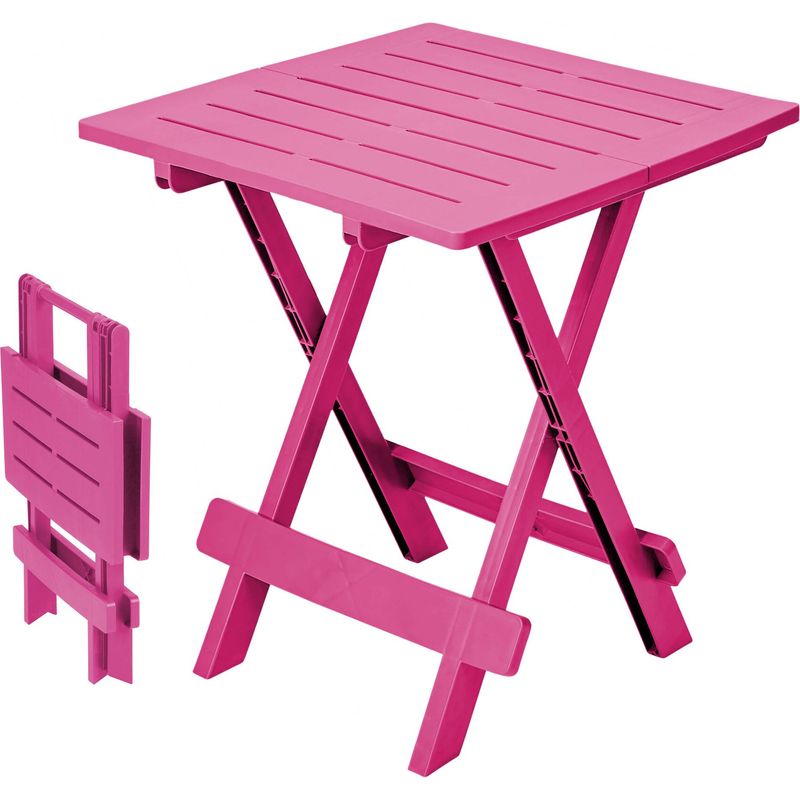 Spetebo Eukalyptus Gartentisch rund 50x45 cm Klapptisch Balkontisch | Holz, Biergartentisch, Balkon Tisch, Klapptisch, Bistrotisch
