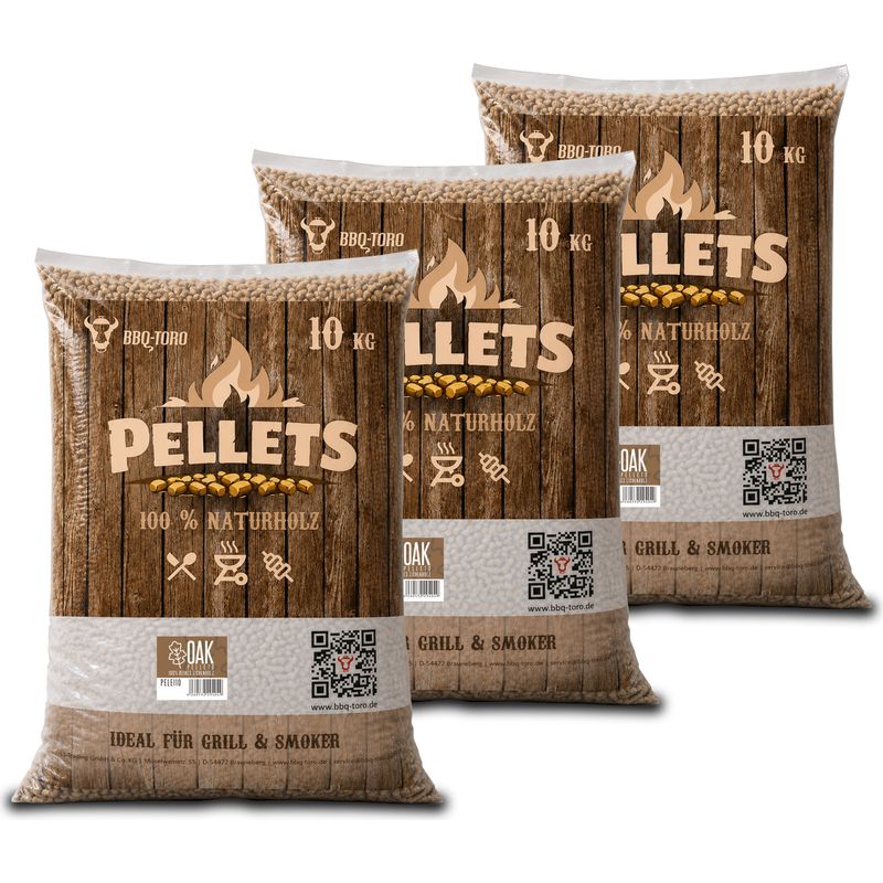 BBQ-Toro Pellets de Pommier 100% Bois pour Barbecue, Fumoir, Four à Pizza et Systèmes de Chauffage, 1 kg