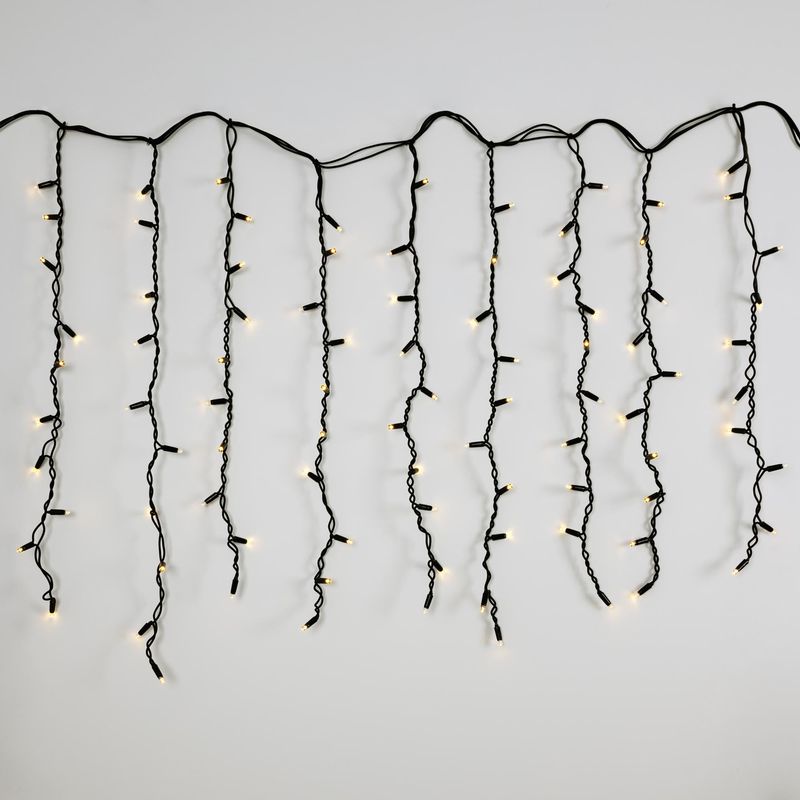 LED Lichterkette Warmweiß – 5 M, 50 Kristallkugeln, Mit Fernbedienung, 8 Modi, 10 Helligkeitsstufen, Timer, IP67/65 Wasserdicht – Für Innen & Außen, Batteriebetrieb (3x AA) Metaku LED Lichterkette 5m 50 LEDs