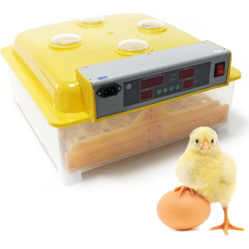 CHIKERS - Couveuse Oeuf Automatique pour Poules | Incubateur Oeuf pour 9/13 Oeufs avec contrôle de la température, hygromètre et Lumière LED | Egg Incubator pour Usage Domestique et Cadeau pour Enfant