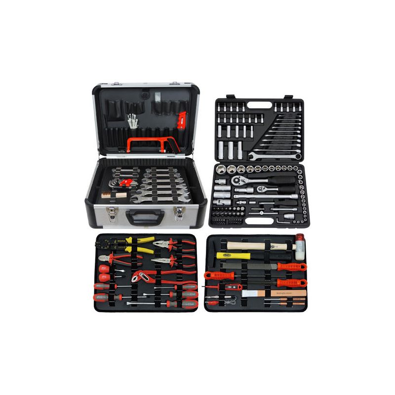 SAFE 269-9 XXL Valise à monnaie en aluminium Black Diamant pour 216 pièces + 8 plateaux rouges Mixed - Format SAFE 269-9 XXL Valise à monnaie en aluminium Black Diamant pour 216 pièces + 8 plateaux rouges Mixed - Format