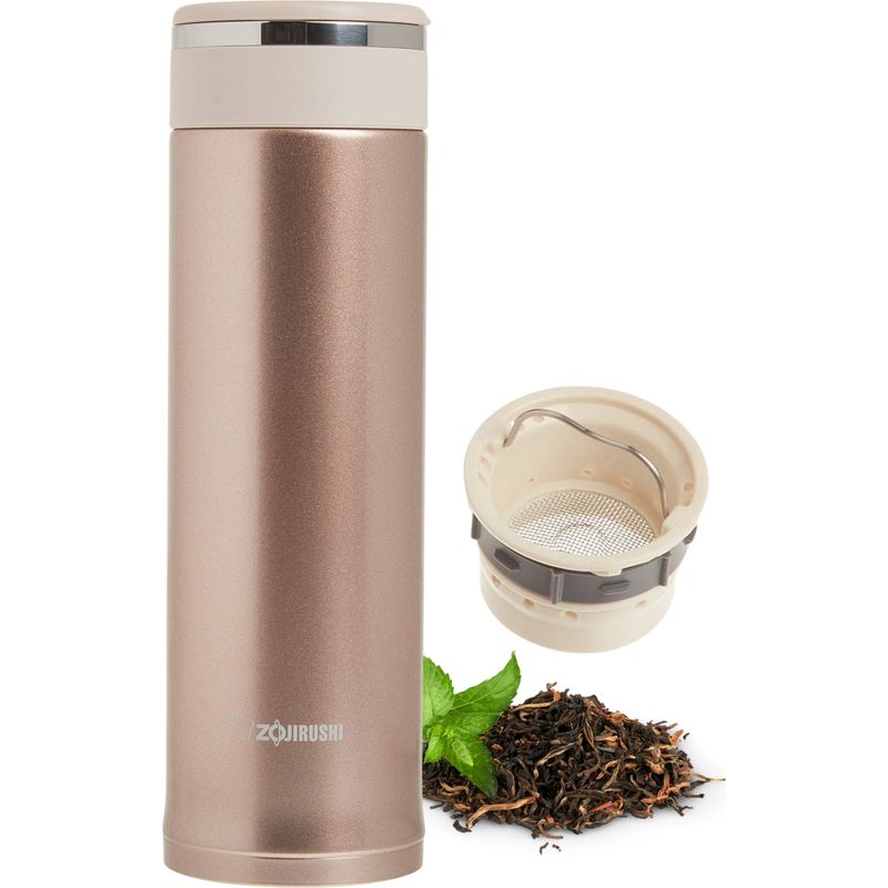 Thermobecher mit Teesieb Zojirushi SM-JTE46-PX 460ml Gold