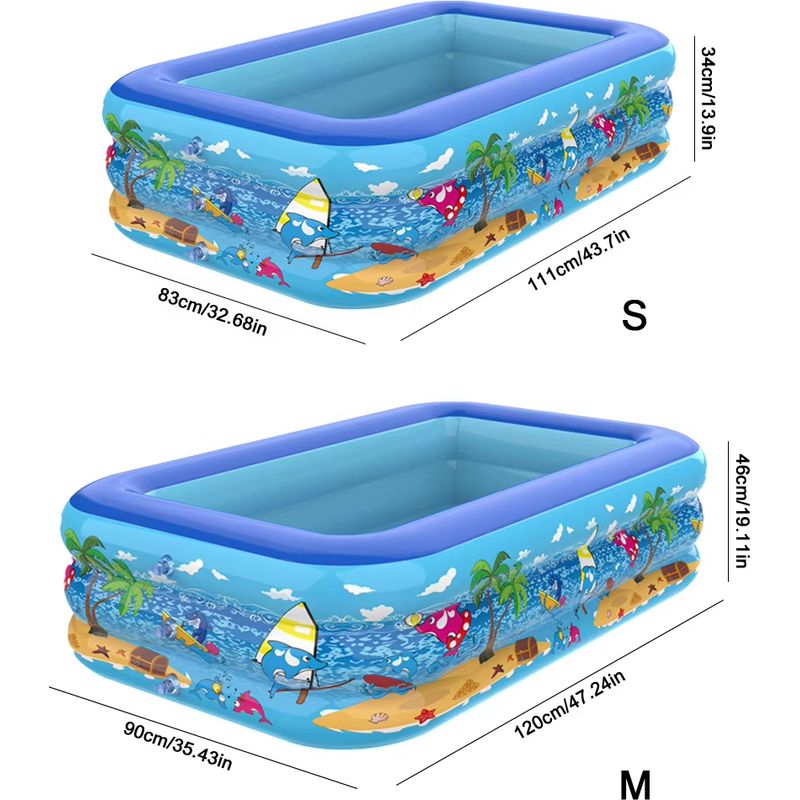 110X83X34CM piscine gonflable intérieure extérieure PVC piscine dessin animé épaississement piscine pour enfant en bas âge piscine pour enfants | Leroy Merlin