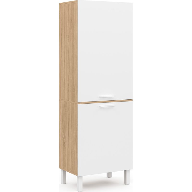 HOMCOM Buffet Haut Cuisine avec LED à capteur, Armoire de Cuisine, 2 Portes, 10 Porte-épices, 2 tiroirs et étagères réglables, Meuble de Rangement pour Salon, Salle à Manger, 76x39,5x183cm, Blanc HOMCOM Buffet Haut Cuisine avec LED à capteur, Armoire de Cuisine, 2 Portes, 10 Porte-épices, 2 tiroirs et étagères réglables, Meuble de Rangement pour Salon, Salle à Manger, 76x39,5x183cm, Blanc