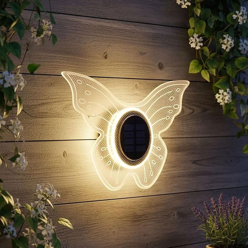 LED Solar-Wandleuchte Im Sonnen-Design – Außen-Deko Aus Metall, Kupfer/schwarz, Spritzwassergeschützt (IP44), Leuchtdauer Bis 8 Std., 40 Cm, Haushalt International 70330