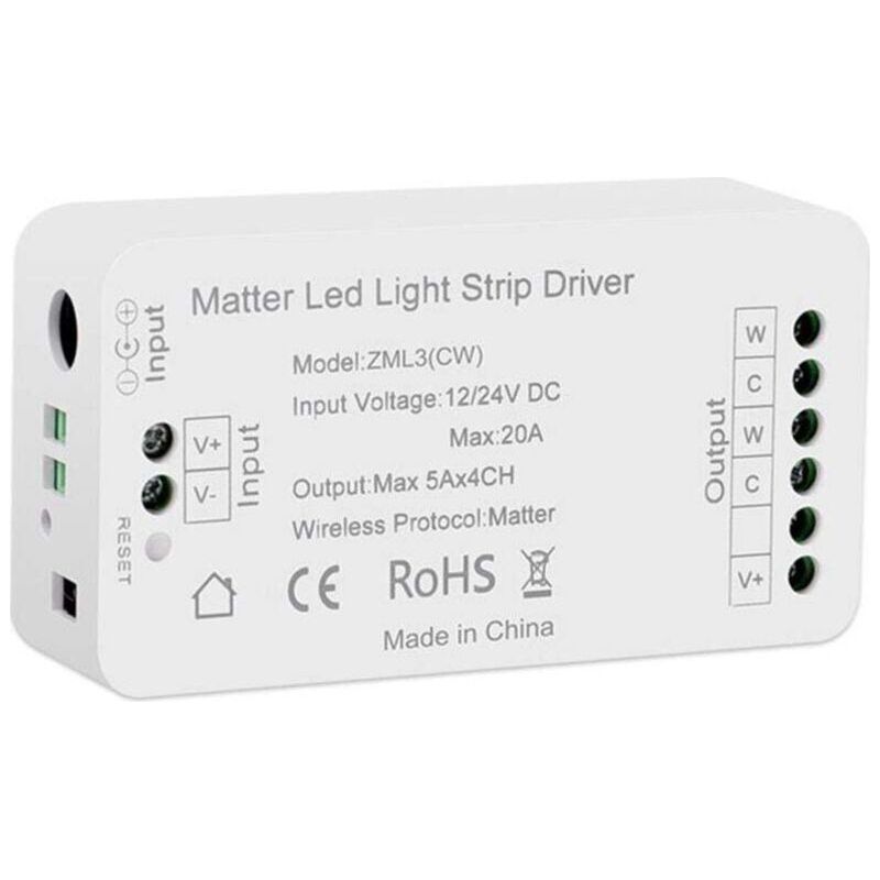 Contrôleur LED Matter Wifi – Pour Bande CW, Modèle Bixb/8099, Compatible Maison Connectée
