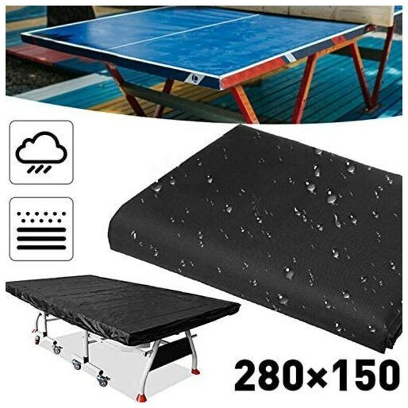 Housse De Protection Table Ping-Pong 165x70x185 Cm – Tissu Oxford 210D, Imperméable, Anti-Vent