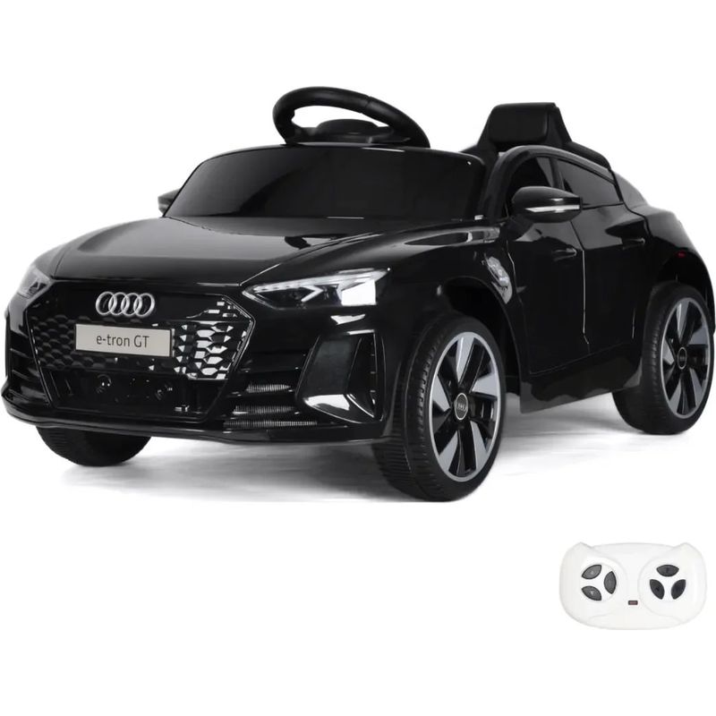 HOMCOM Voiture électrique Enfant 12V Audi RS E-tron GT Bleue, Télécommande Parentale, 5 Km/h, Sons Et Lumières