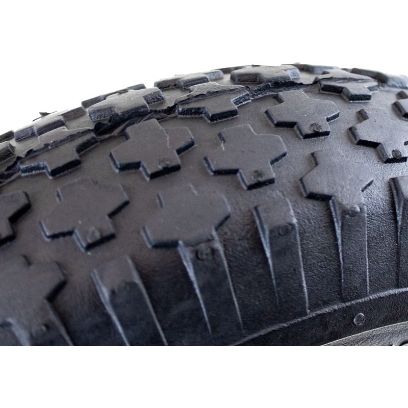 relaxdays Schubkarren-Rad 2 x Schubkarrenrad 4.00-6 Schwarz-Grau