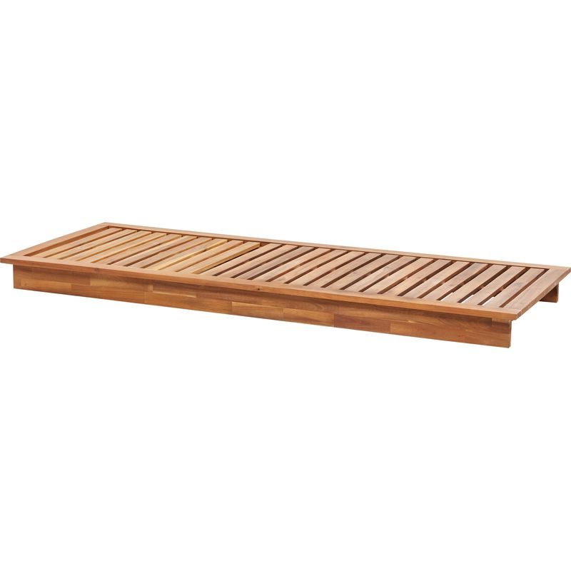 Sonnenliege mit Kissen GRANARI Akazienholz Braun
