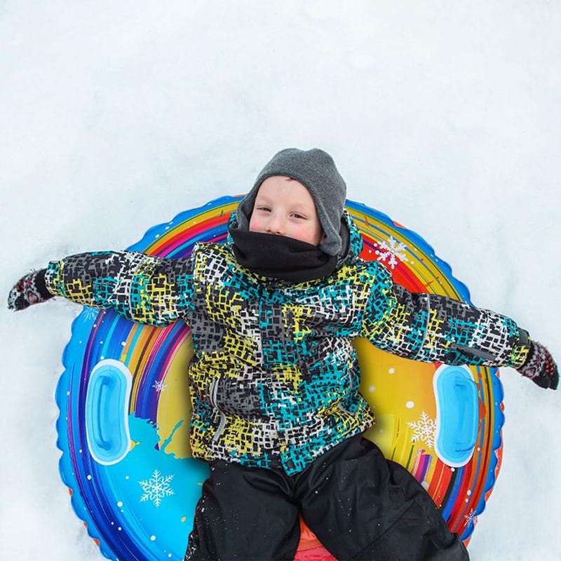 Luge Gonflable, 110 Cm, Flotteur Gonflable Résistant Au Froid, Luge Robuste, Pour L&hiver En Luge Gonflable, 110 Cm, Flotteur Gonflable Résistant Au Froid, Luge Robuste, Pour L&hiver En