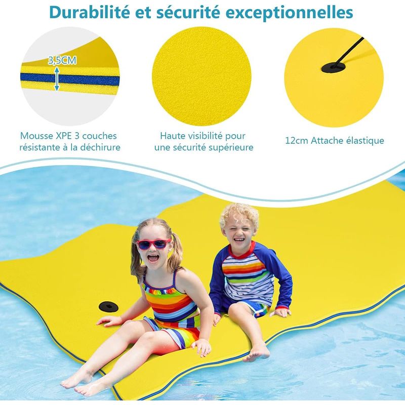Tapis Flottant Géant Pour Piscine Extérieure : Idéal Pour Se Détendre,Marcher Et Jouer Sur L'eau (en Mousse) - Buy Product on