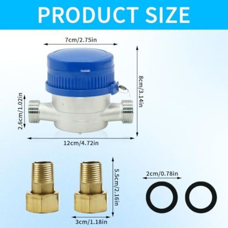 Compteur D'eau De Jardin Horloge à Eau 3/4 – Homtas, Digital Et Robuste