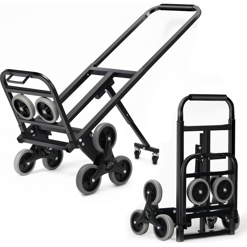 Produktbild von Sogesfurniture Treppensteiger-Sackkarre – Klappbar, 150kg Tragkraft, Mit Gummiband, Teleskopgriff
